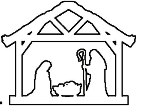 Nativity Outline 27 Nativity Stencils Baby Jesus Coloring 74f