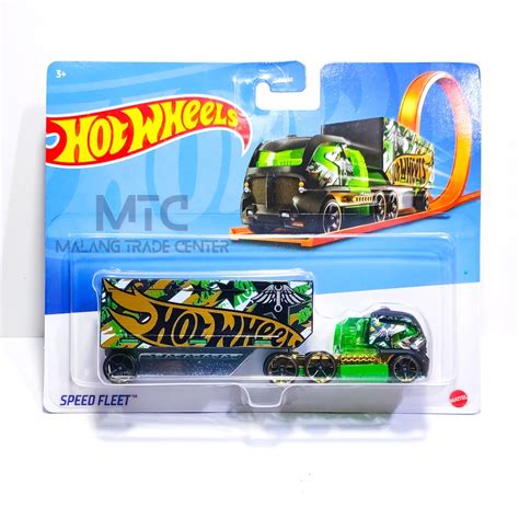 Jual Hot Wheels Haulers Track Stars Speed Fleet Green 938G Shopee Indonesia