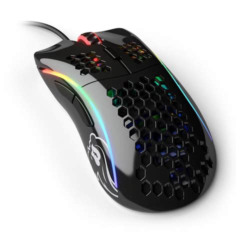 Glorious Model D MINUS Glossy Black Gaming Mouse 12000DPI Pixart 3360