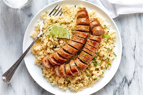 Italian Sausage With Cilantro Lime Cauliflower Rice Recipe — Eatwell101