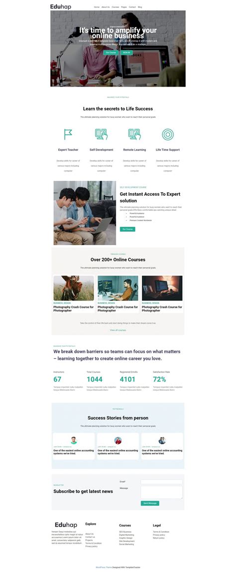 Eduhap Education Joomla Template - TemplateToaster