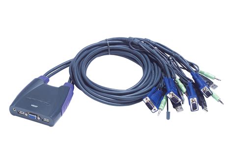 4 Port Usb Vgaaudio Cable Kvm Switch 09m 12m Cs64us Aten Cable