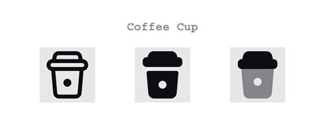 coffee cup icons set 20790790 Vector Art at Vecteezy