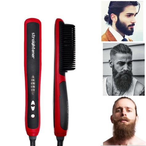 Heated Beard Straightener Comb Brush Zincera