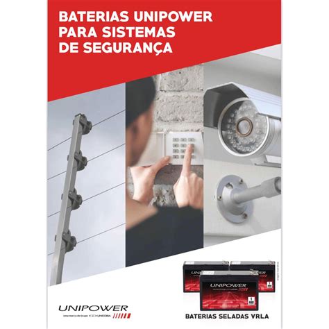 Bateria Selada Unipower V Ah Seg Para Alarme Cerca El Trica