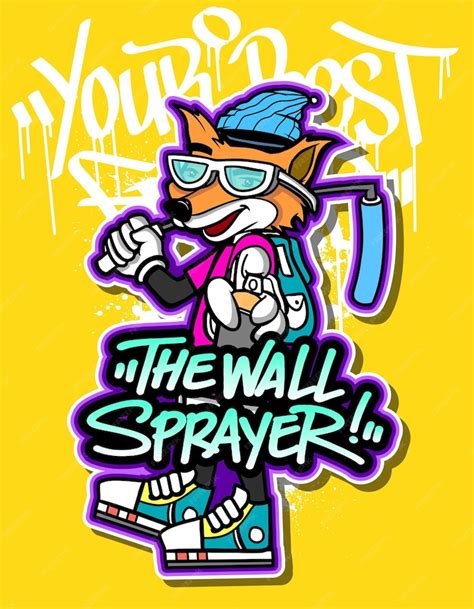 Premium Vector | Graffiti cartoon illustrations in vibrant colors ...