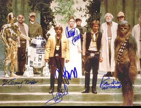 Lot Detail Star Wars Cast Signed 11 X 14 Photograph W 6 Signatures