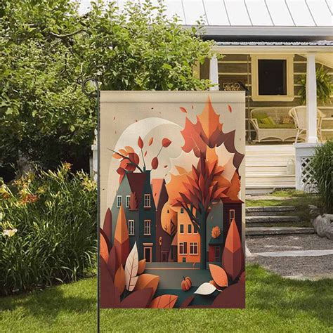 Fall Garden Flag 12x18, Welcome Fall Decorations Outdoor, Small Truck