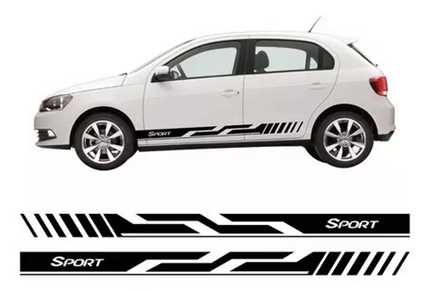 Adesivo Faixa Lateral Gol Sport Carro Personalizada Gol