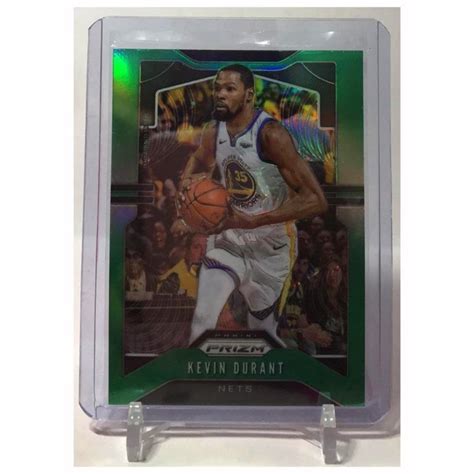 Kevin Durant 2019 20 Panini Prizm Green No 210 Nba Card Hobbies