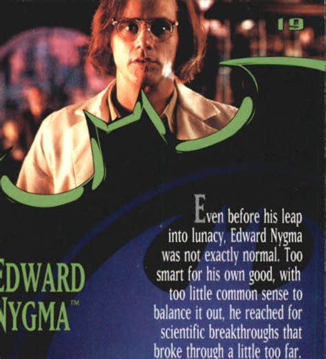 1995 Fleer Ultra Batman Forever 19 Edward Nygma A6196 NM MT