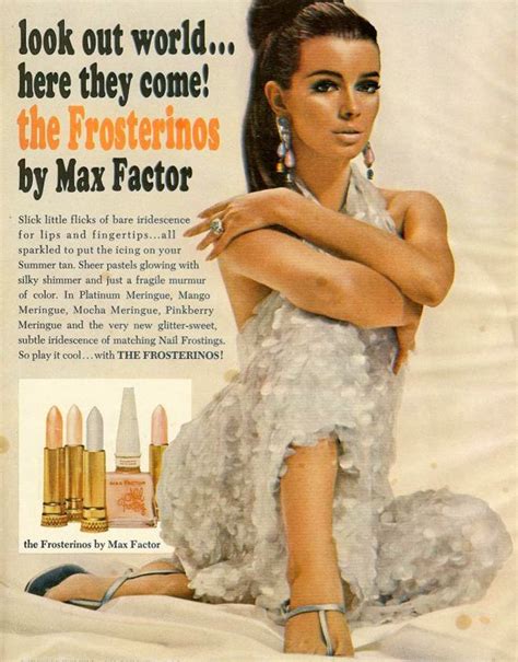 Vintage Max Factor Ad Beauty Advertising White Fashion Photography