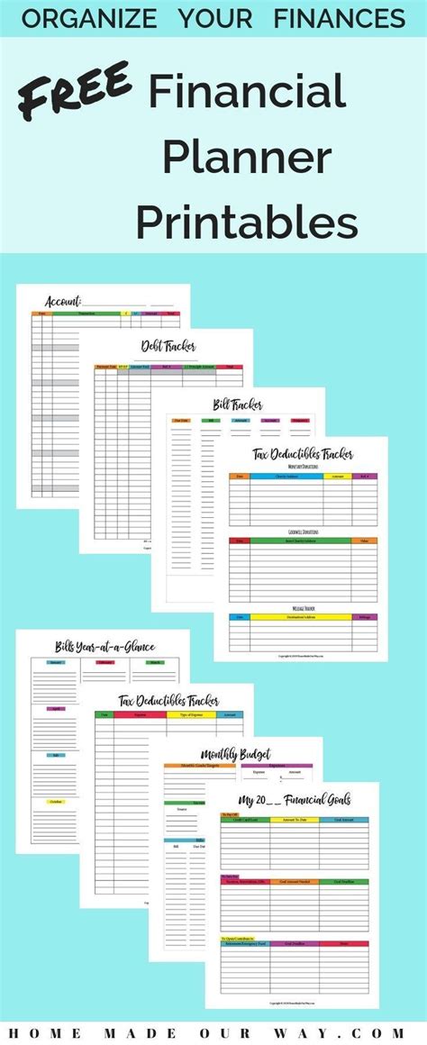 Free Printable Financial Planning Worksheets