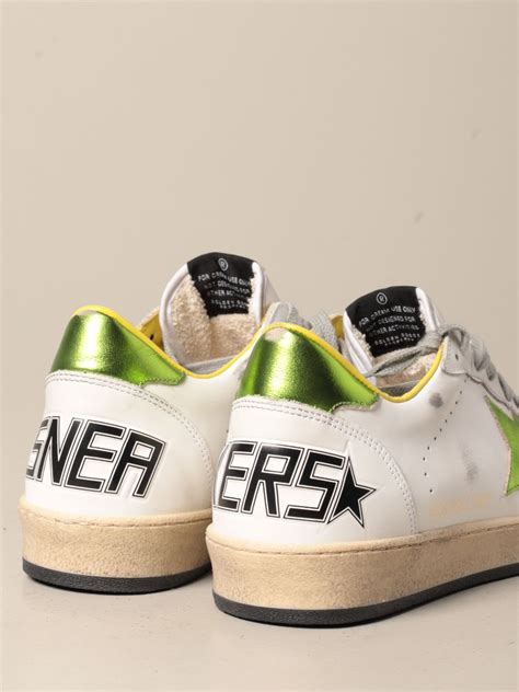 GOLDEN GOOSE: Ball Star sneakers in leather - White | Sneakers Golden