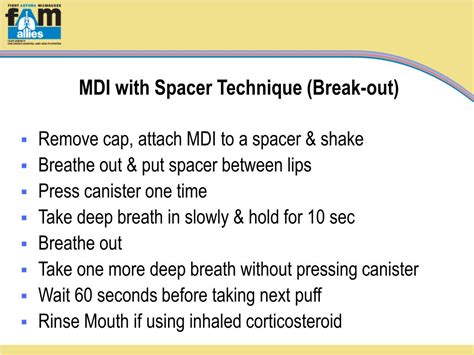 Ppt Teach Asthma Management Tam Powerpoint Presentation Free