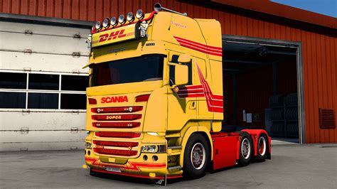 Scania Fred Dhl Skin Ets Mods Ets Map Euro Truck Simulator