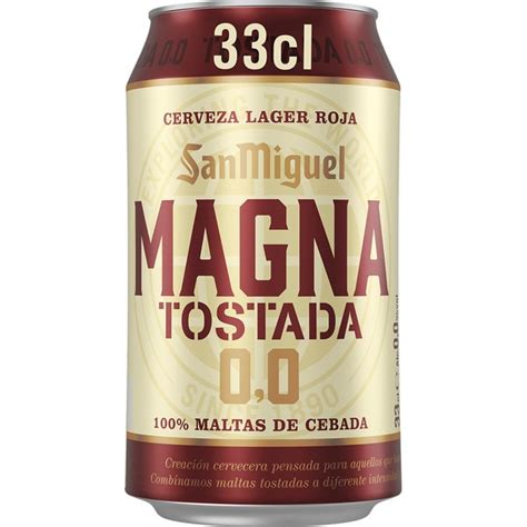 0 0 Cerveza Tostada Tipo Lager Roja 100 Maltas De Cebada Lata 33 Cl