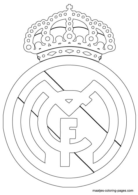 Real Madrid Logo Soccer Coloring Pages