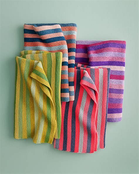 Knitting Patterns Galore Shimmering Stripes Blanket