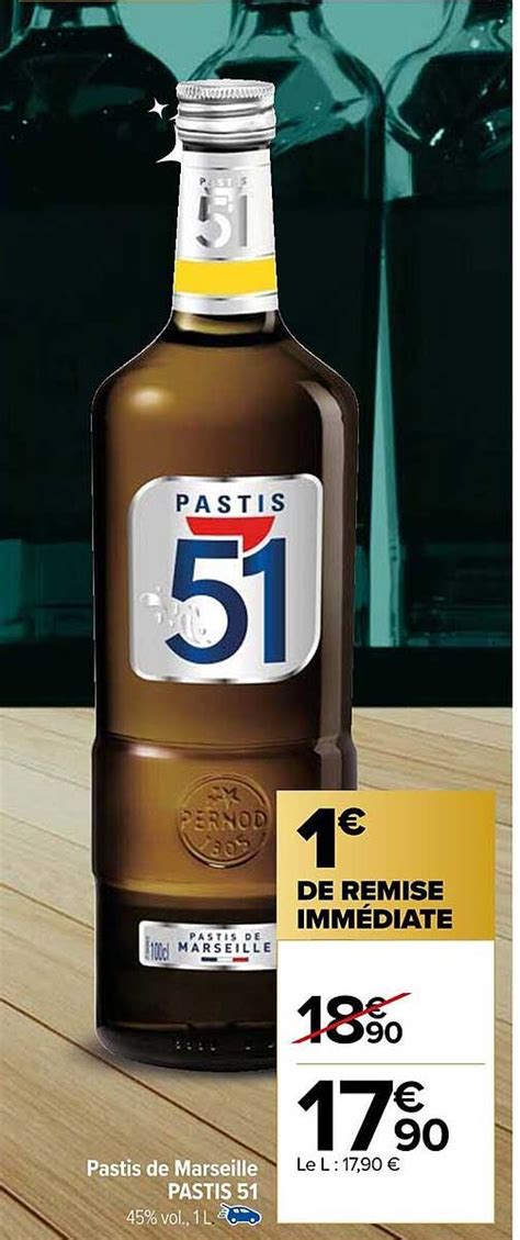 Promo Pastis De Marseille Pastis Chez Carrefour Icatalogue Fr