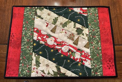 Holiday Placemats Christmas Placemats Santa Placemat Etsy