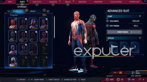 Spider-Man 2: Advanced Suit [2.0 Variant & Colors] - eXputer.com