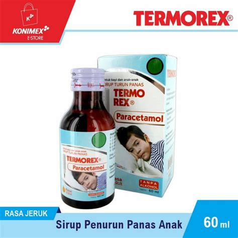 Jual Termorex Drop Termorex Syr 30mL 60mL ParacetamoL Syr Obat