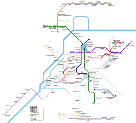 Nanjing Metro Map Jiangsu China Nanjing Beijing Subway Map China