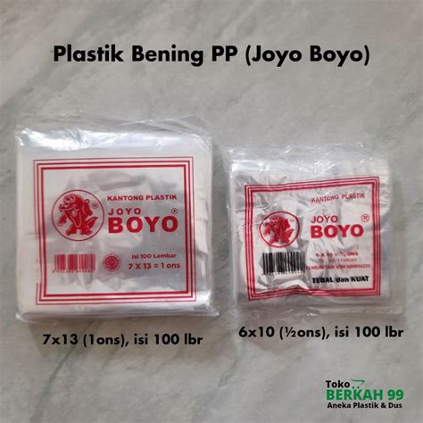 Kantong Plastik Joyo Boyo Ons Dan Ons Serbaguna Isi Lembar