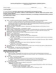 Las Iwrbs Pdf Learning Activity Sheet In Introduction To World