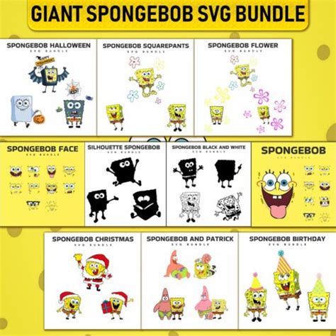 Giant Spongebob SVG Bundle MasterBundles