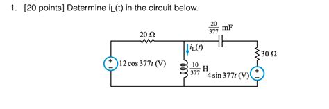 Solved Points Determine Il T In The Circuit Below Chegg