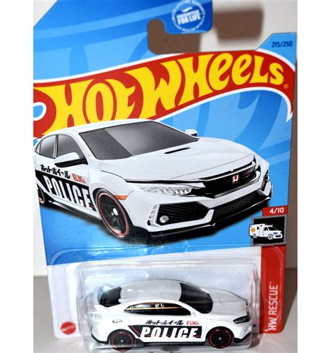 Hot Wheels - 2018 Honda Civic Type R Police Car - Global Diecast Direct