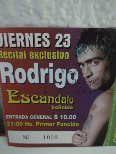 El último Show De Rodrigo En Escándalo Y Su Frase Final Que Presagió La