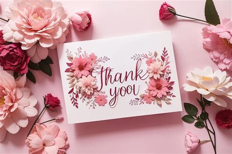 Pink Thank You Cards Images Free Download On Freepik