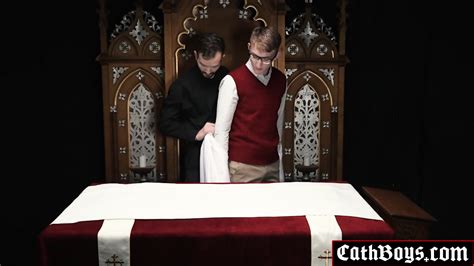 Explosive Gay Sex Between Priest Tucker Barrett And Altar Boy Colton Fox
