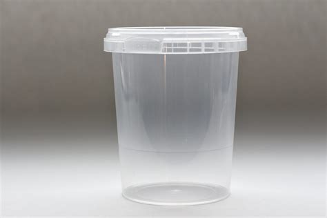 520ml Plastic Pot Tamper Evident Lid Food Packaging Available Online