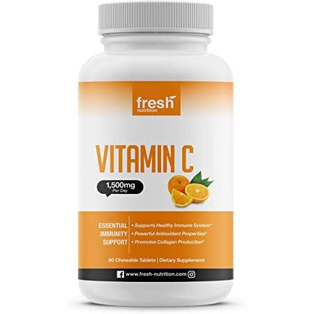 Amazon Puritans Pride Chewable Vitamin C 500 Mg With Rose Hips