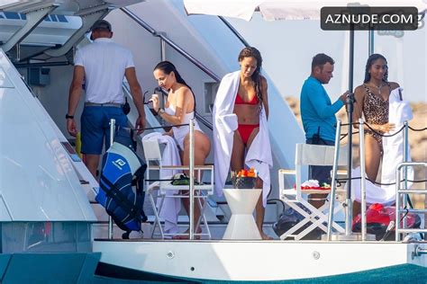 Joan Smalls Sizzles In Sexy Red Bikini In Ibiza AZNude