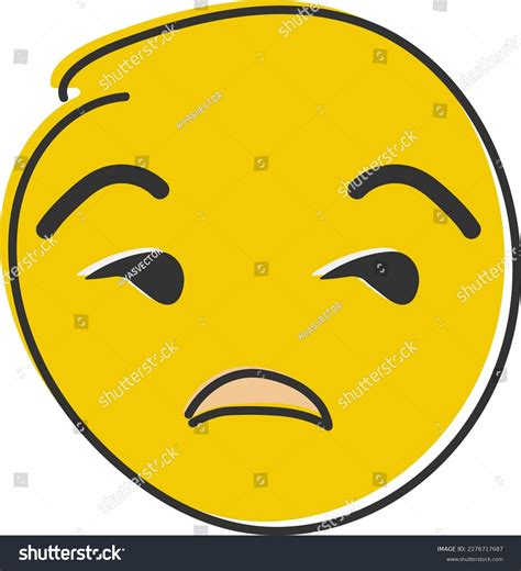 Unamused Emoji Meh Emoticon Dissatisfied Royalty Free Stock Vector