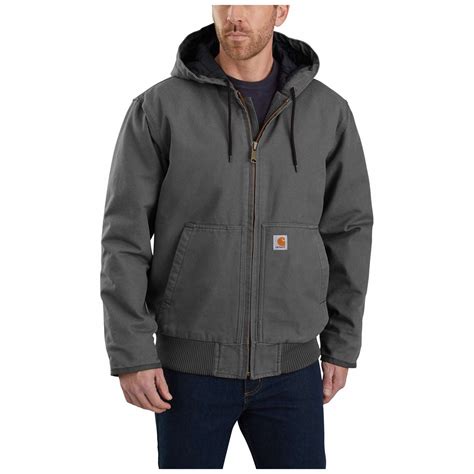 CARHARTT, Jacket, Men's, Hooded Jacket - 795HJ1|104050-GVLMTLL - Grainger