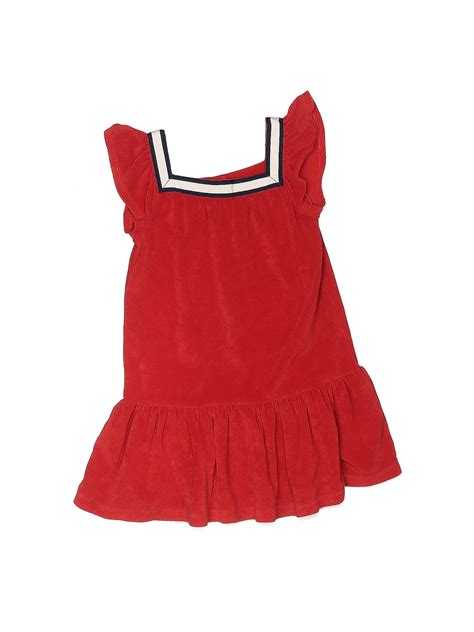 Janie And Jack Solid Red Dress Size 5 66 Off Thredup