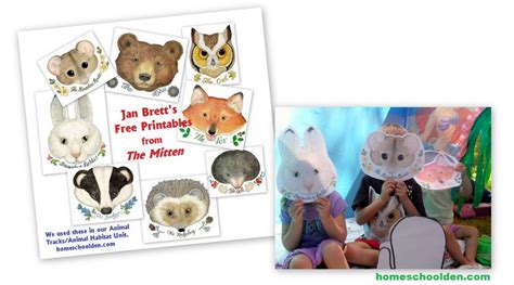 The Mitten - Free Animal Printable Activities - Homeschool Den