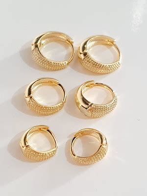 Brincos Para Furos Argola Pequena Banhado A Ouro K Compre