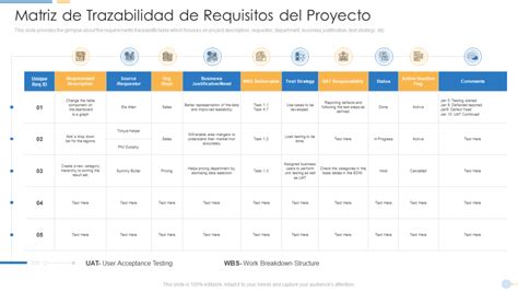 Las 12 Mejores Plantillas De Matriz De Trazabilidad De Requisitos Para