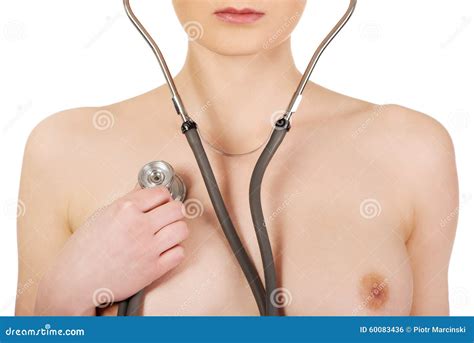 Nude Woman Wearing A Stethoscope Stock Photo Image Of Nude Naked 60083436