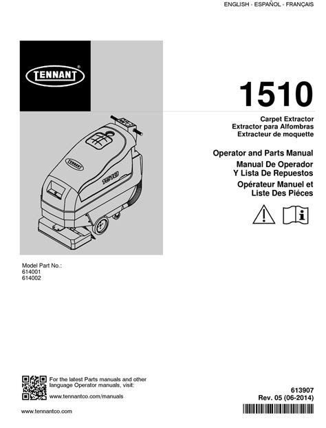 Tennant T Parts Manual