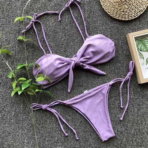 Swim Last Chelsea Purple Haze String Bikini Bottoms Poshmark