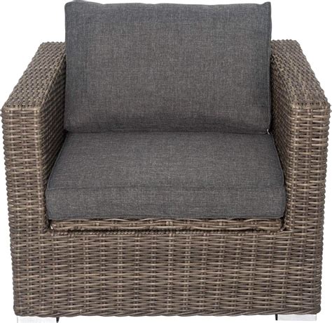 Amazon De Outflexx Sessel Grau Aus Polyrattan Geflecht X X Cm