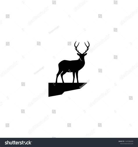 Deer Vector Illustration Logo Design Template Stock Vector (Royalty Free) 1429386680 | Shutterstock